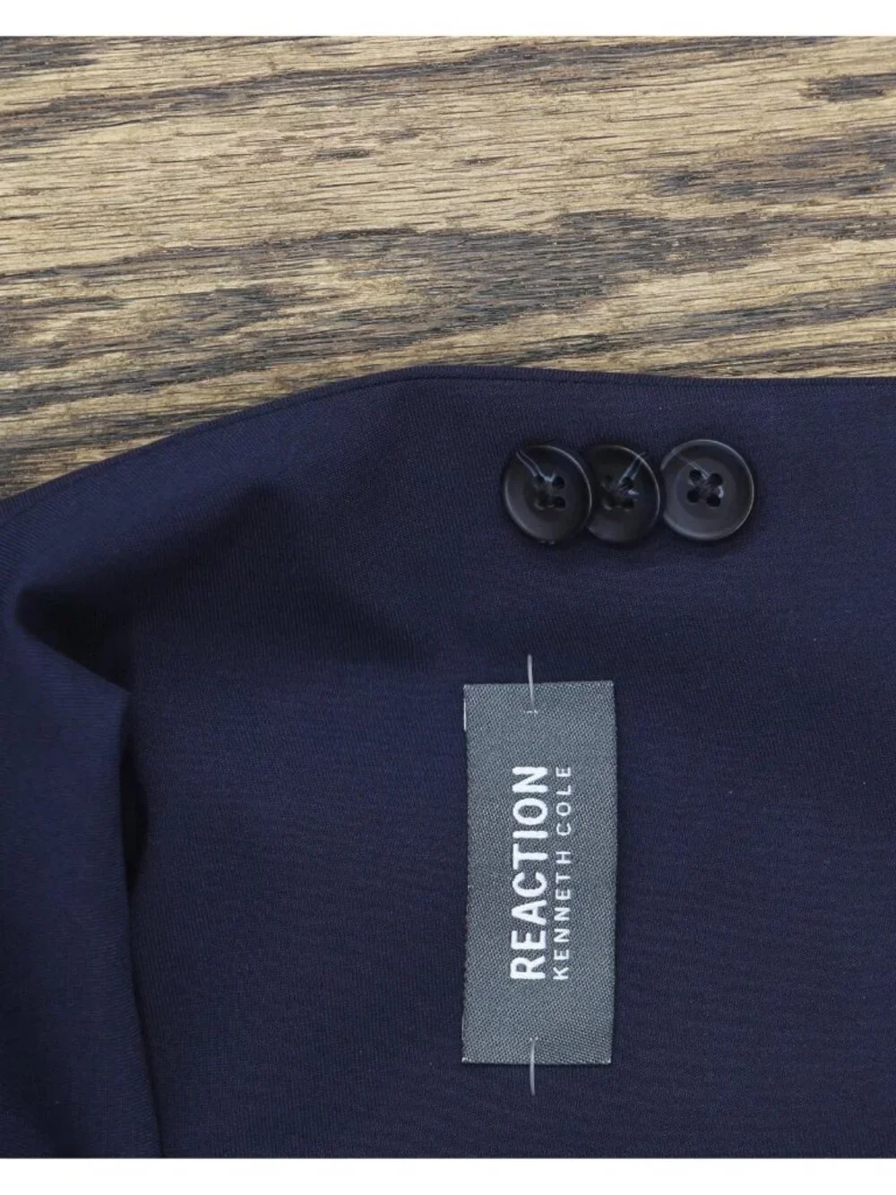 NWT Kenneth Cole Reaction Big Stretch Slim Fit Suit Blazer Jacket Dark Blue 14R
